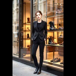 H&M Black Fitted Single-Button Blazer – Size XS 🖤🕴️